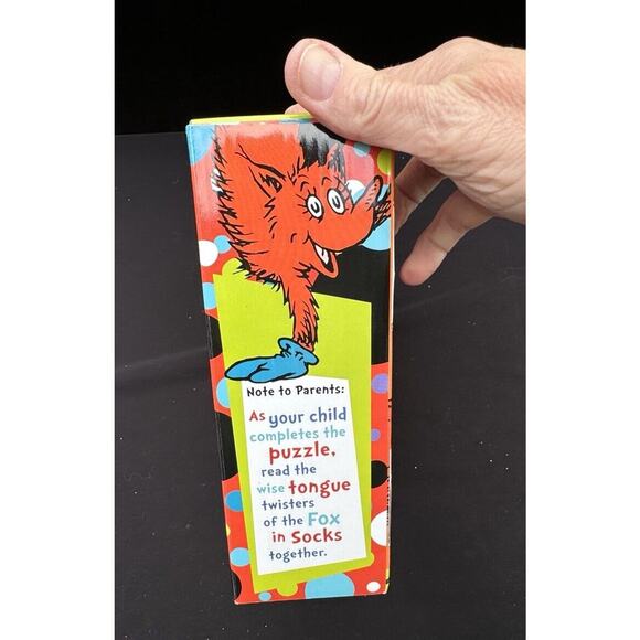 New Fox in Socks Floor Puzzle By Dr Seuss 48 Pieces 22.5 By 36 Inches 2008 - Picture 2 of 6
